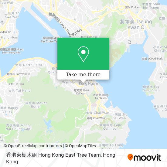 香港東樹木組 Hong Kong East Tree Team map