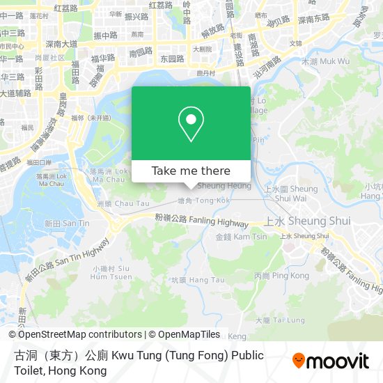 古洞（東方）公廁 Kwu Tung (Tung Fong) Public Toilet map