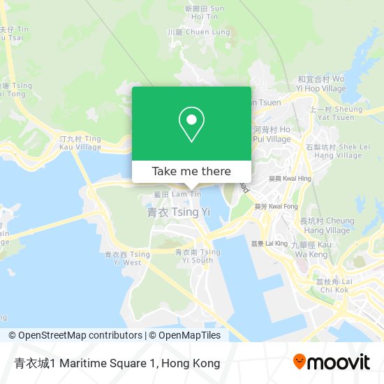 青衣城1 Maritime Square 1 map