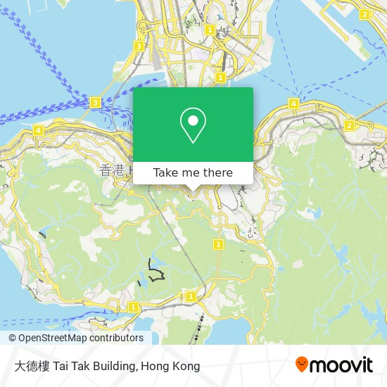 大德樓 Tai Tak Building map