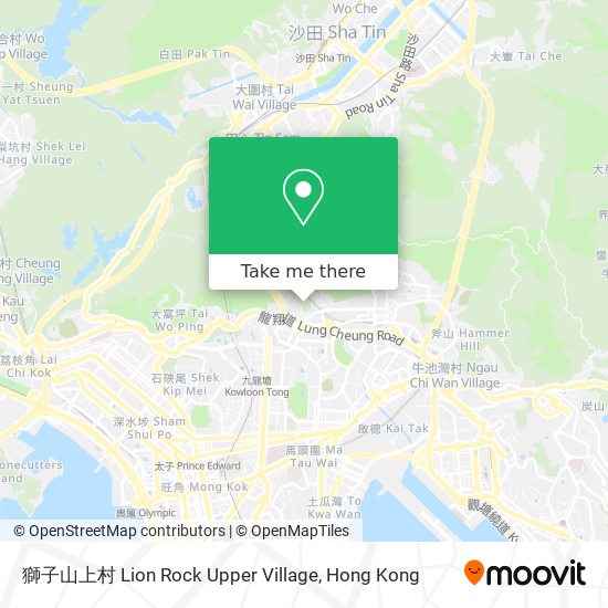 獅子山上村 Lion Rock Upper Village map