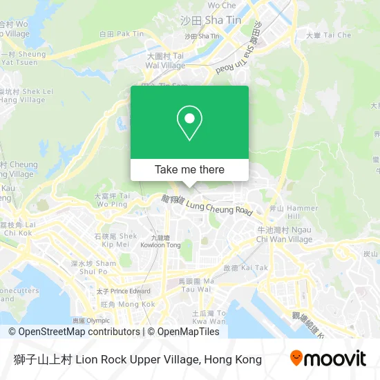 獅子山上村 Lion Rock Upper Village map