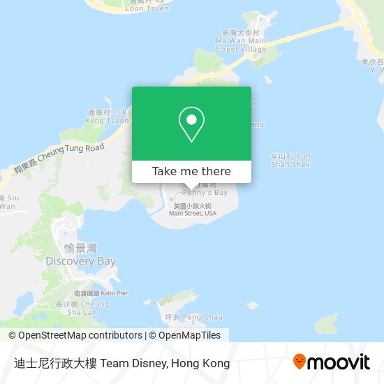 迪士尼行政大樓 Team Disney map