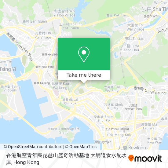 香港航空青年團琵琶山歷奇活動基地 大埔道食水配水庫 map