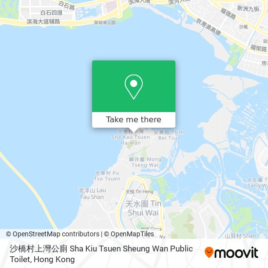 沙橋村上灣公廁 Sha Kiu Tsuen Sheung Wan Public Toilet map