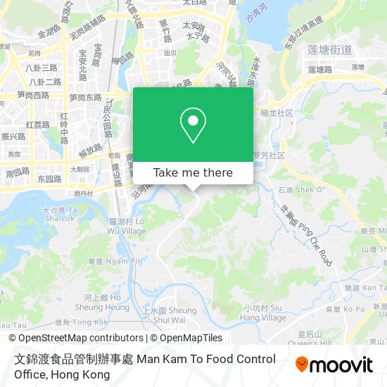 文錦渡食品管制辦事處 Man Kam To Food Control Office map