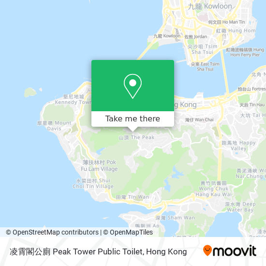 凌霄閣公廁 Peak Tower Public Toilet map
