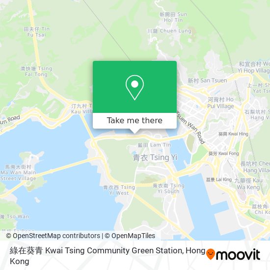 綠在葵青 Kwai Tsing Community Green Station map