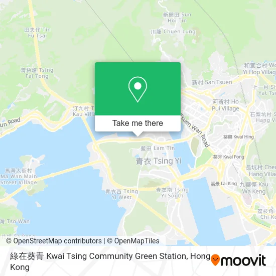 綠在葵青 Kwai Tsing Community Green Station map