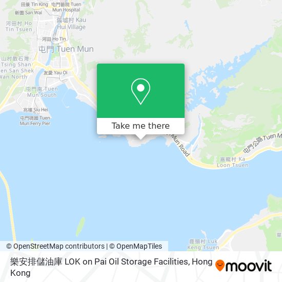 樂安排儲油庫 LOK on Pai Oil Storage Facilities map