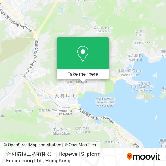 合和滑模工程有限公司 Hopewell Slipform Engineering Ltd.地圖