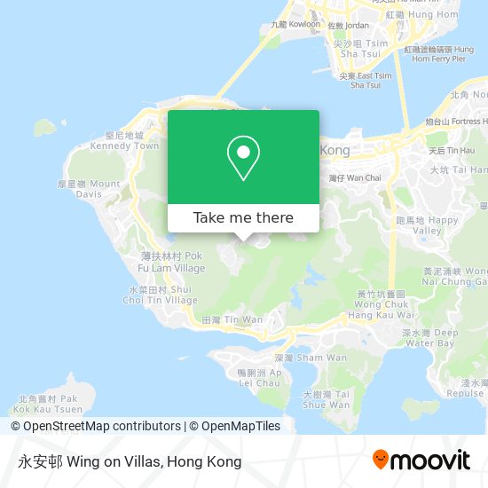 永安邨 Wing on Villas map