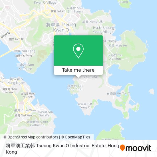 將軍澳工業邨 Tseung Kwan O Industrial Estate map