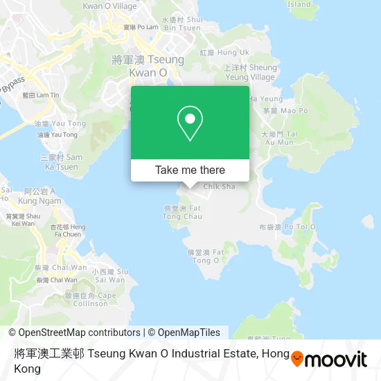 將軍澳工業邨 Tseung Kwan O Industrial Estate地圖