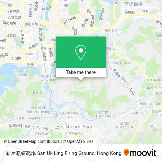 新屋嶺練靶場 San Uk Ling Firing Ground map