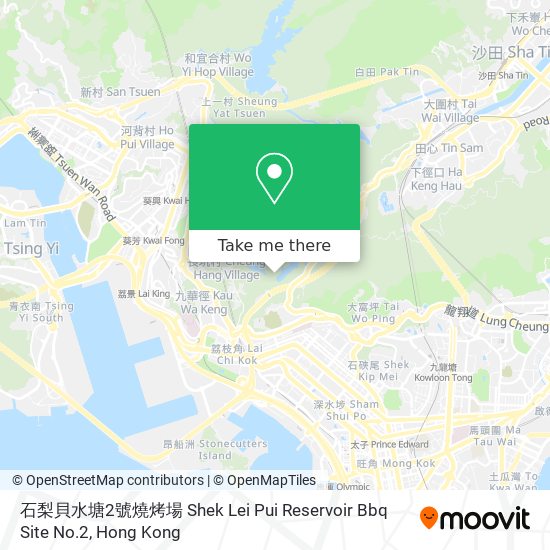 石梨貝水塘2號燒烤場 Shek Lei Pui Reservoir Bbq Site No.2 map