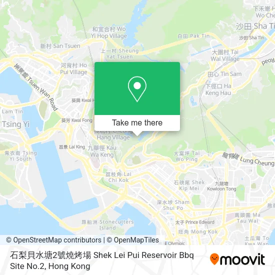石梨貝水塘2號燒烤場 Shek Lei Pui Reservoir Bbq Site No.2 map