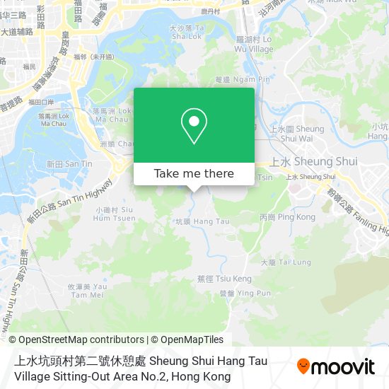 上水坑頭村第二號休憩處 Sheung Shui Hang Tau Village Sitting-Out Area No.2地圖