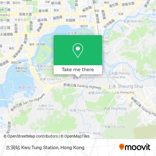 古洞站 Kwu Tung Station地圖