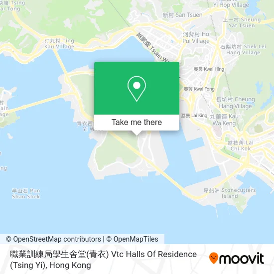 職業訓練局學生舍堂(青衣) Vtc Halls Of Residence (Tsing Yi) map