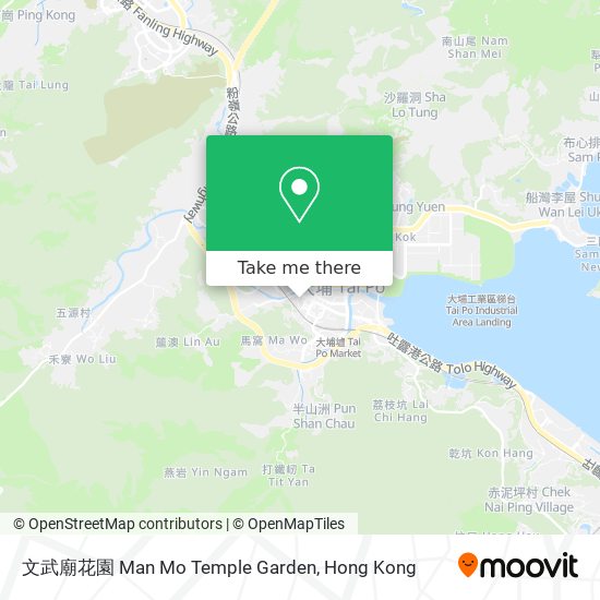 文武廟花園 Man Mo Temple Garden地圖