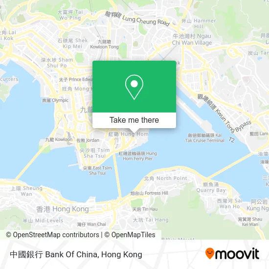 中國銀行 Bank Of China map