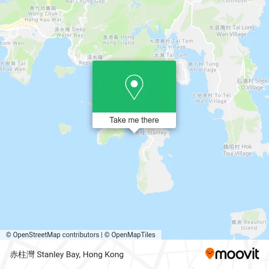 赤柱灣 Stanley Bay map