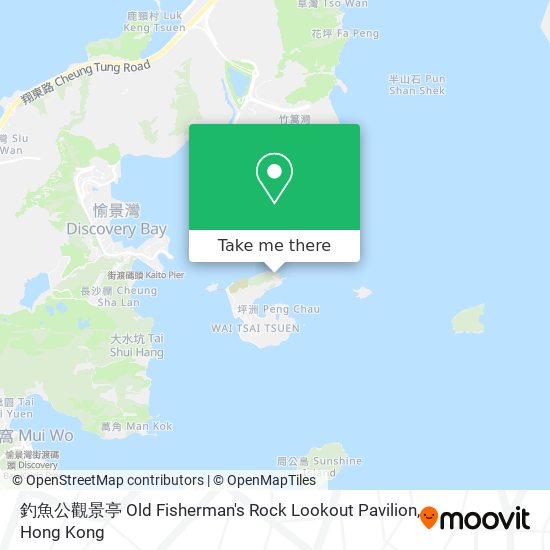 釣魚公觀景亭 Old Fisherman's Rock Lookout Pavilion map