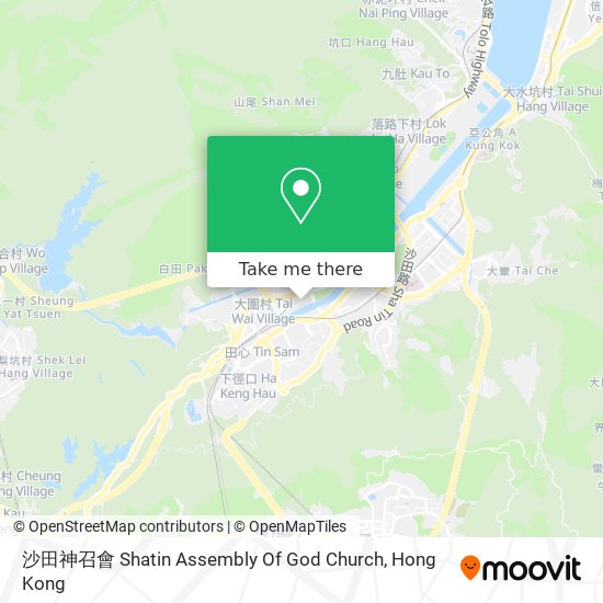 沙田神召會 Shatin Assembly Of God Church map