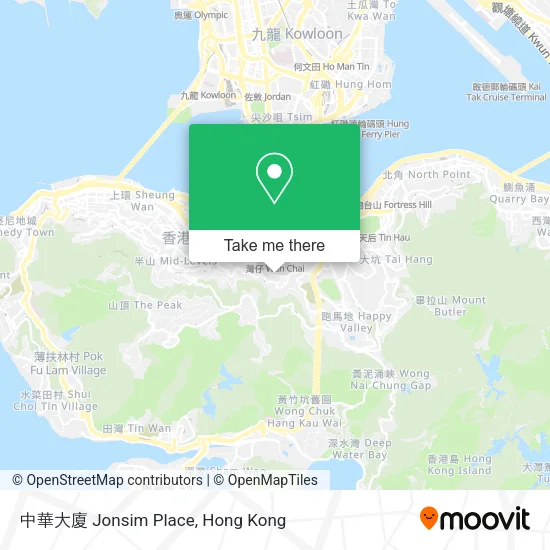 中華大廈 Jonsim Place地圖
