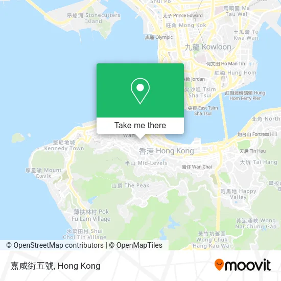 嘉咸街五號地圖