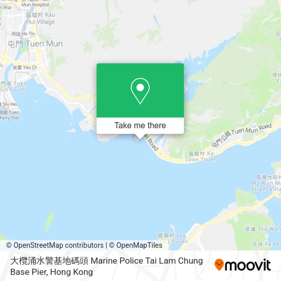 大欖涌水警基地碼頭 Marine Police Tai Lam Chung Base Pier地圖