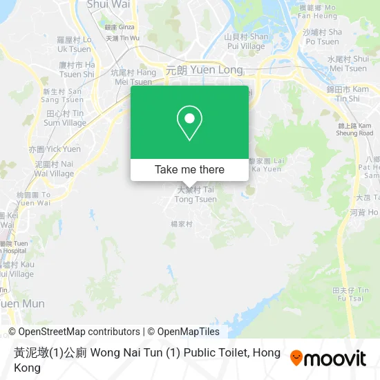 黃泥墩(1)公廁 Wong Nai Tun (1) Public Toilet map
