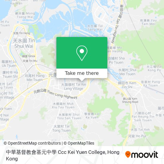 中華基督教會基元中學 Ccc Kei Yuen College map