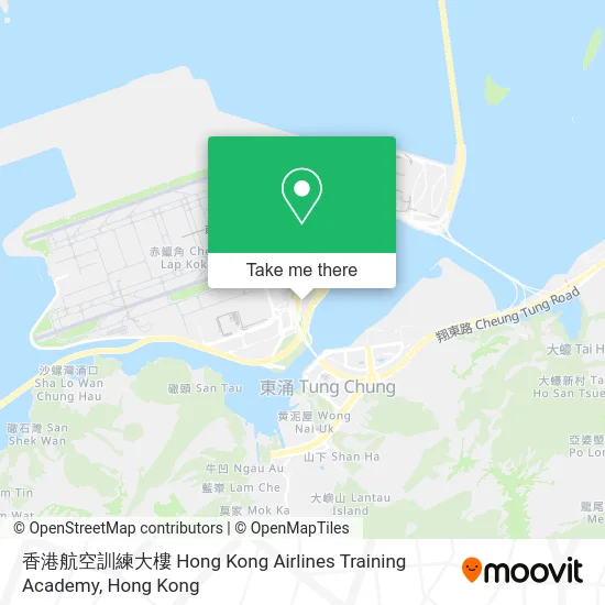 香港航空訓練大樓 Hong Kong Airlines Training Academy map