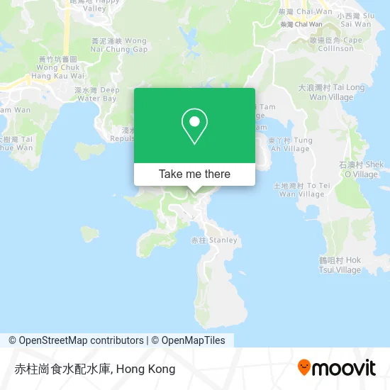 赤柱崗食水配水庫 map