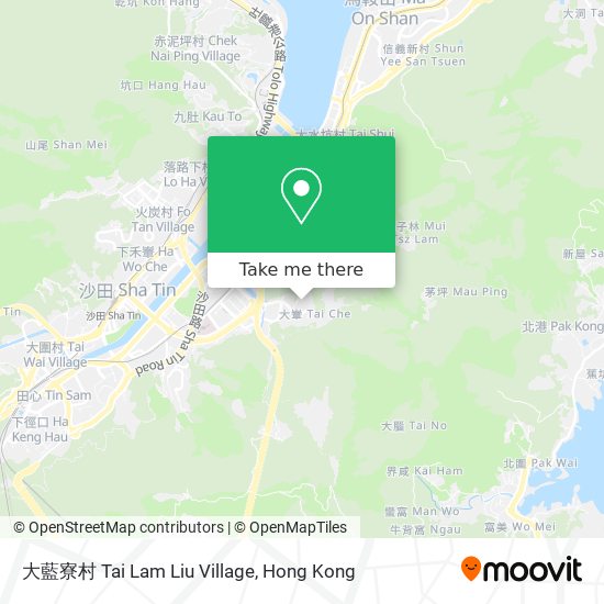 大藍寮村 Tai Lam Liu Village map