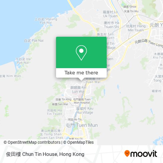 俊田樓 Chun Tin House map