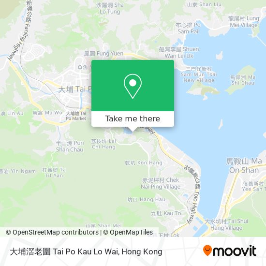 大埔滘老圍 Tai Po Kau Lo Wai map