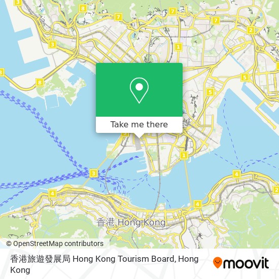 香港旅遊發展局 Hong Kong Tourism Board map