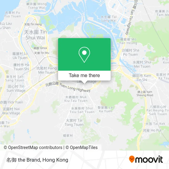 名御 the Brand map