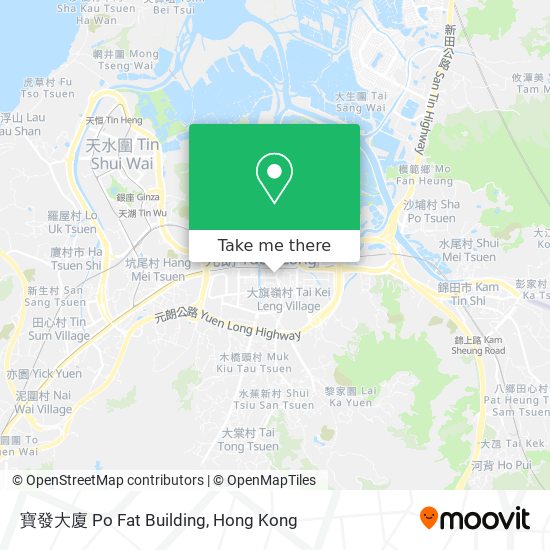 寶發大廈 Po Fat Building map