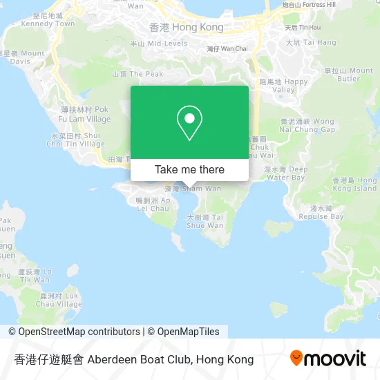 香港仔遊艇會 Aberdeen Boat Club map