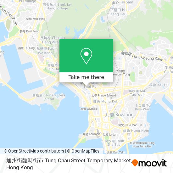 通州街臨時街市 Tung Chau Street Temporary Market map