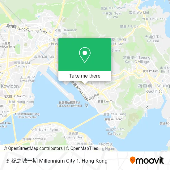 創紀之城一期 Millennium City 1 map