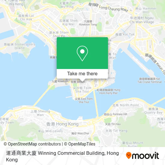 運通商業大廈 Winning Commercial Building map
