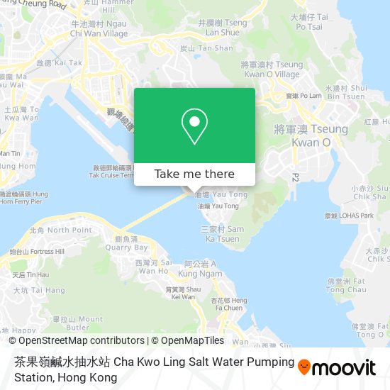 茶果嶺鹹水抽水站 Cha Kwo Ling Salt Water Pumping Station map