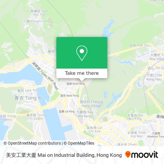 美安工業大廈 Mai on Industrial Building map