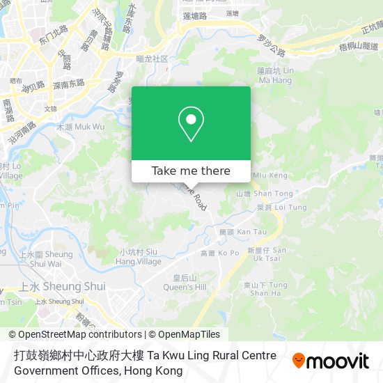 打鼓嶺鄉村中心政府大樓 Ta Kwu Ling Rural Centre Government Offices map