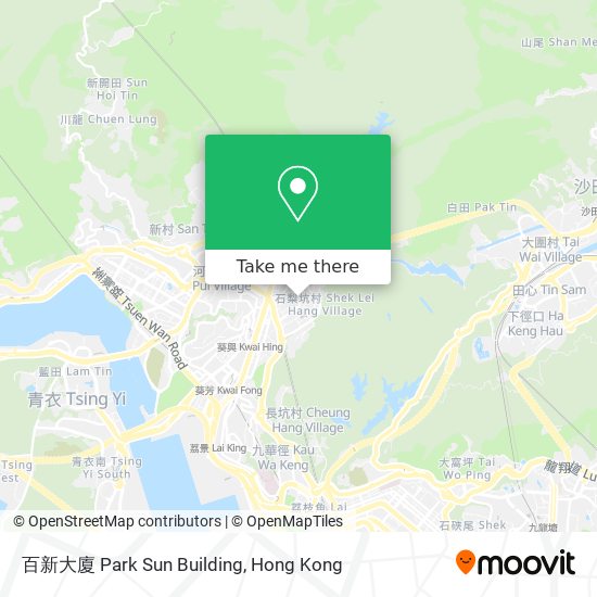 百新大廈 Park Sun Building map